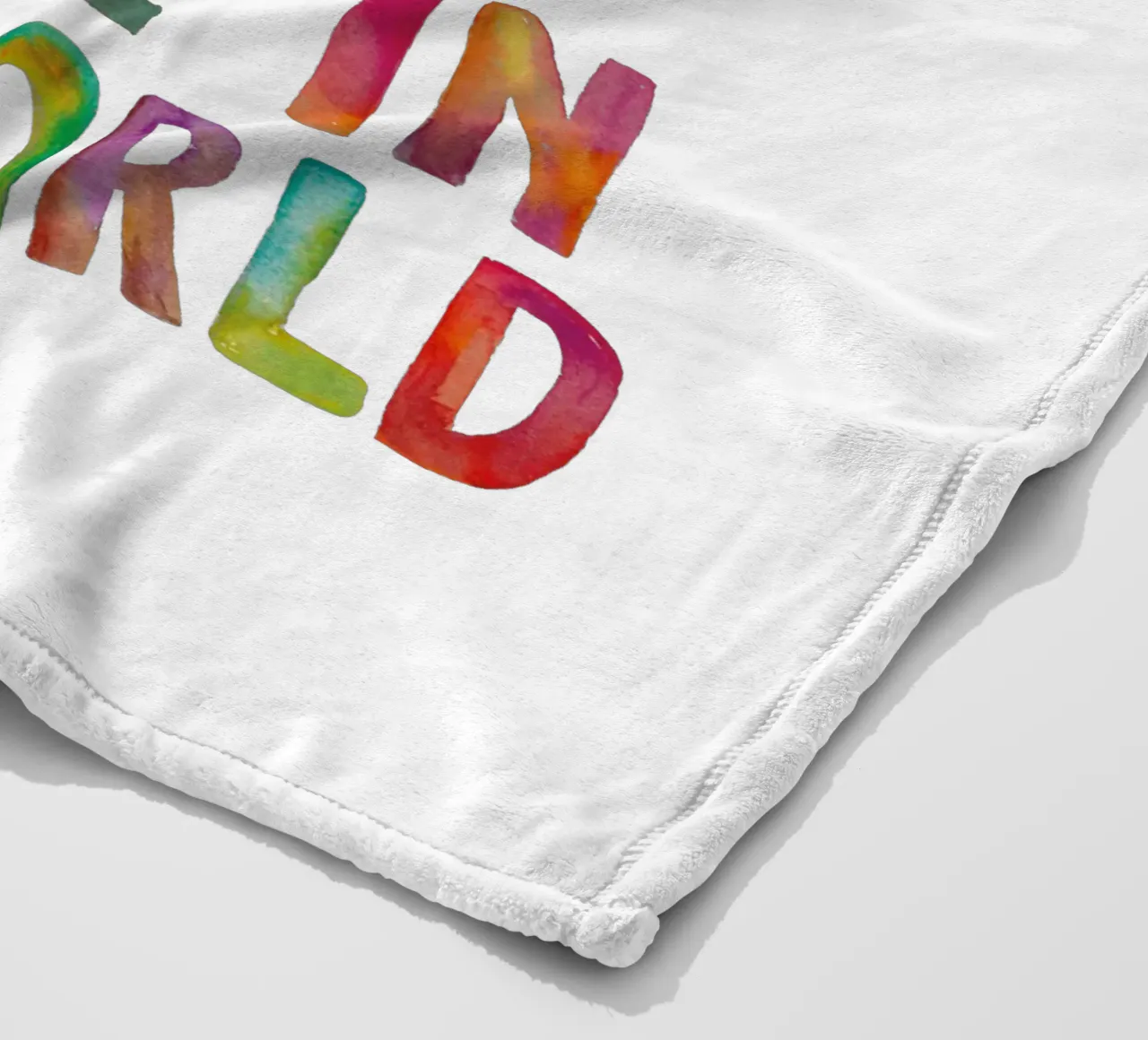 Com'è meravigliosa la vita ora che sei nel mondo Tipo arcobaleno coperta in pile da THE MOTIVATED TYPE