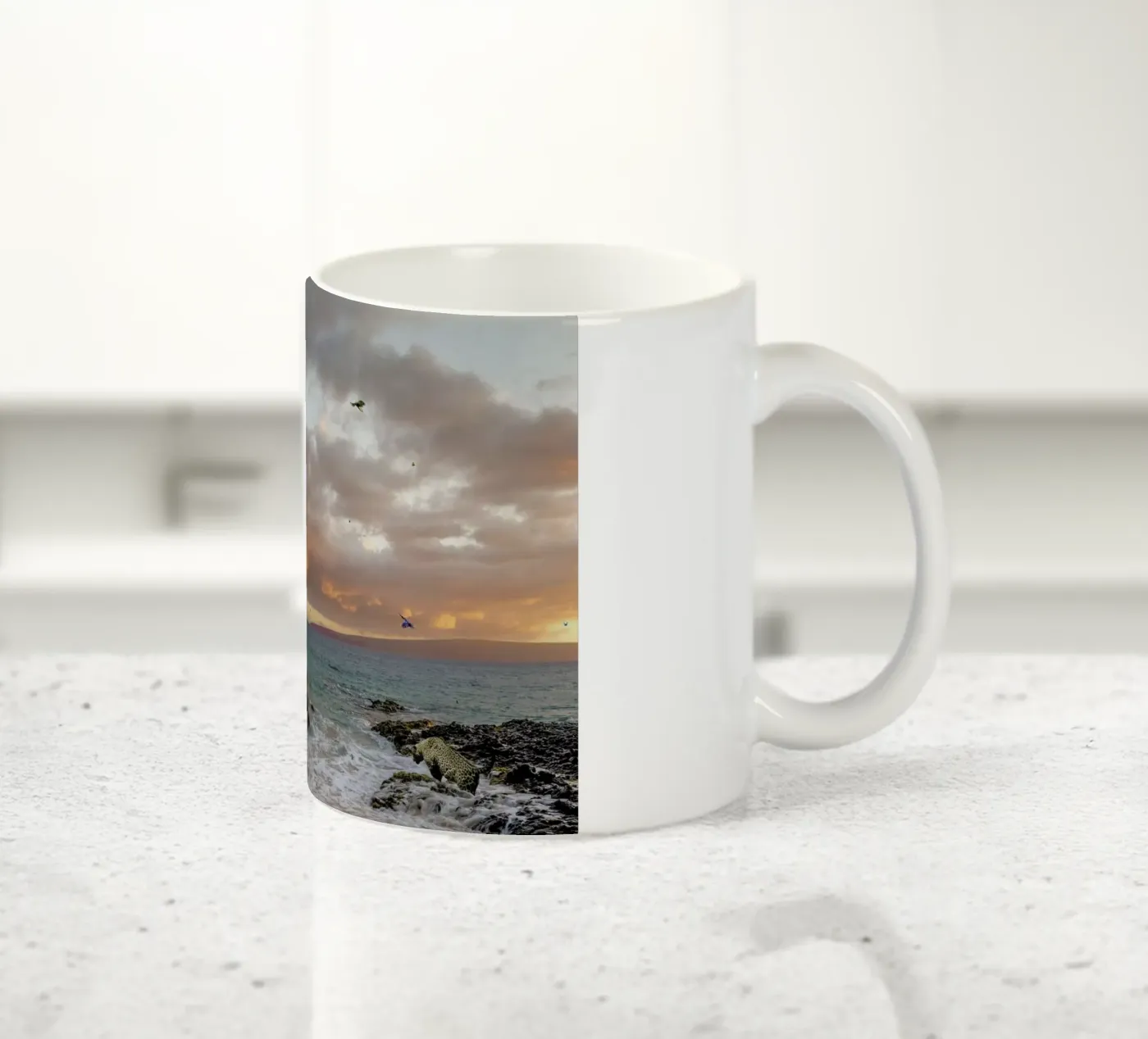 Tropical Compression ceramic mug by Jason Brueck