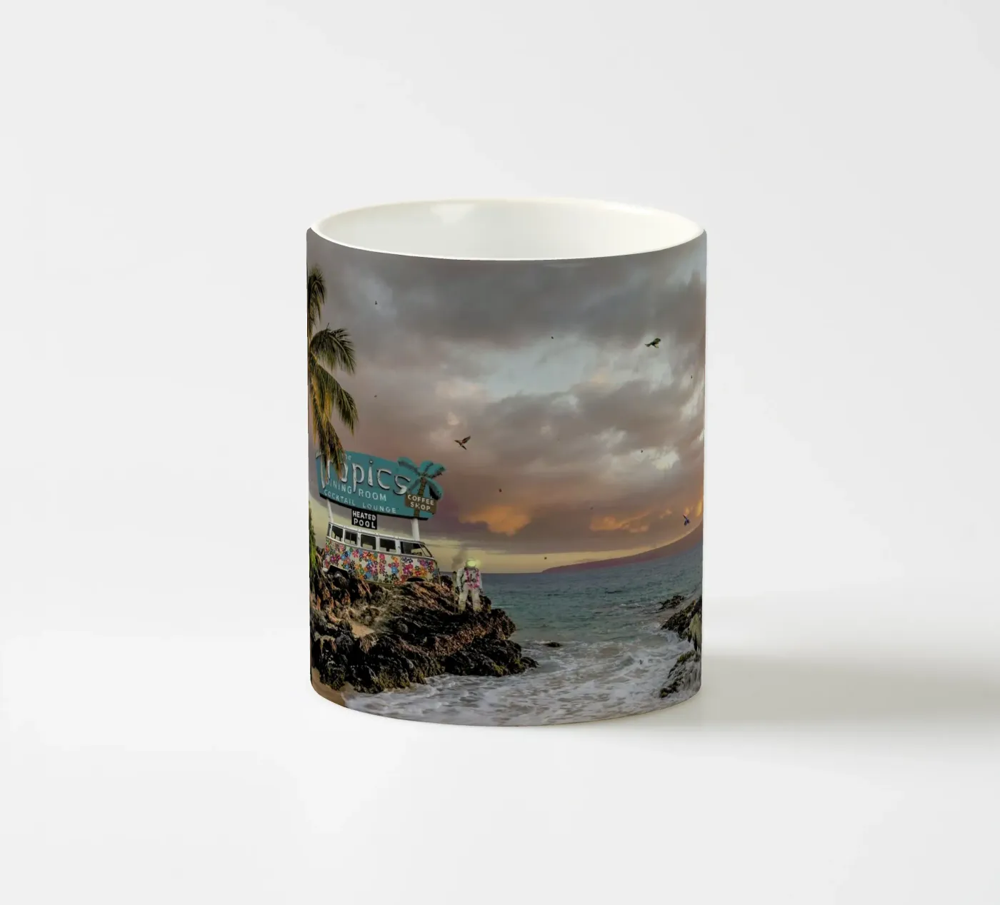 Tropical Compression ceramic mug by Jason Brueck