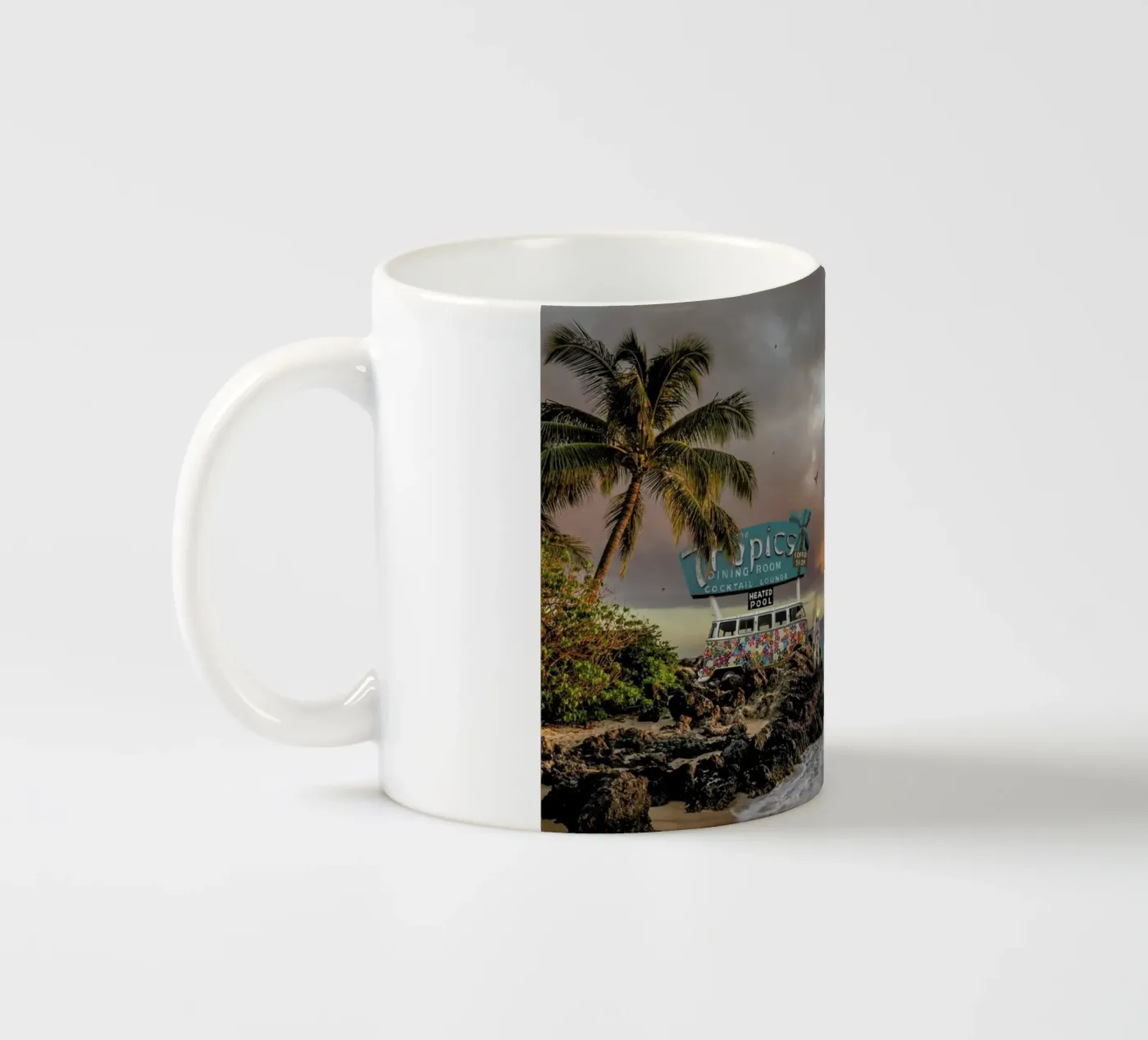 Tropical Compression ceramic mug by Jason Brueck