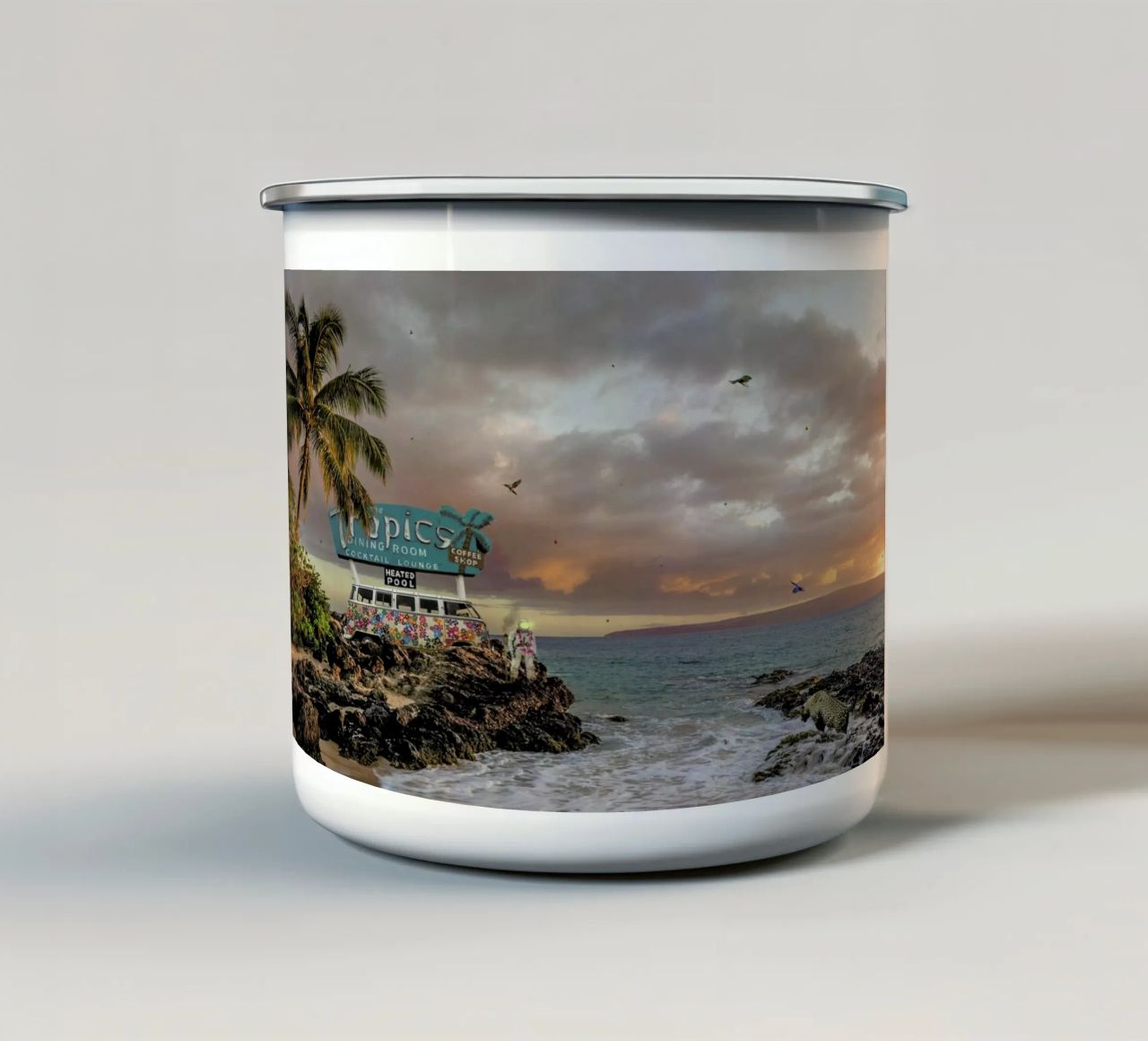 Tropical Compression tazza in smalto da Jason Brueck