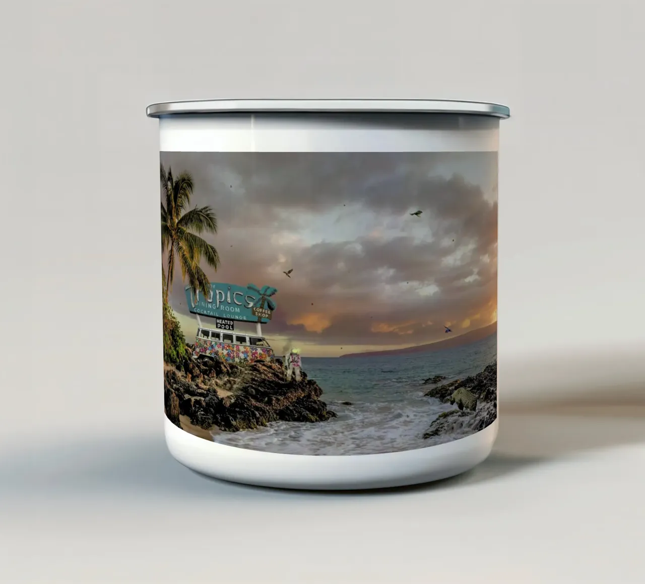 Tropical Compression tazza in smalto da Jason Brueck