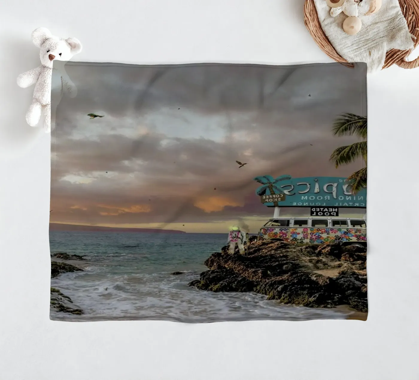 Tropical Compression Fleecedecke von Jason Brueck