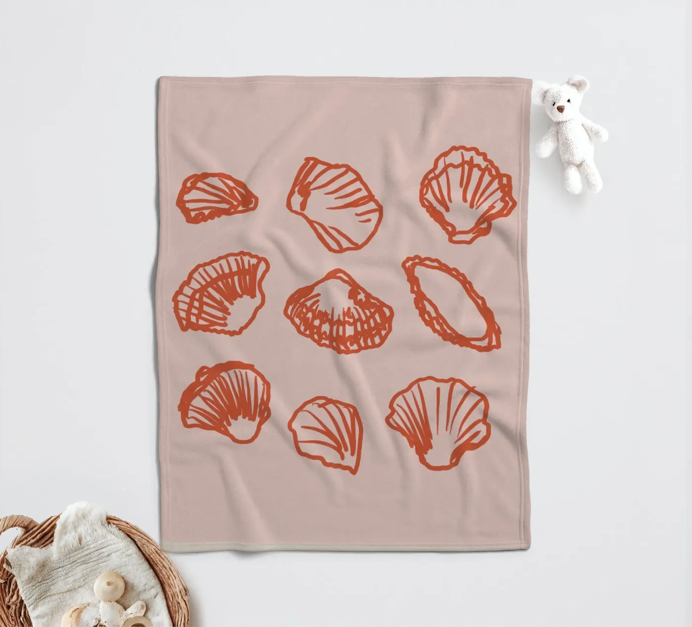 Shell Secrets No 1 Fleecedecke von treechild