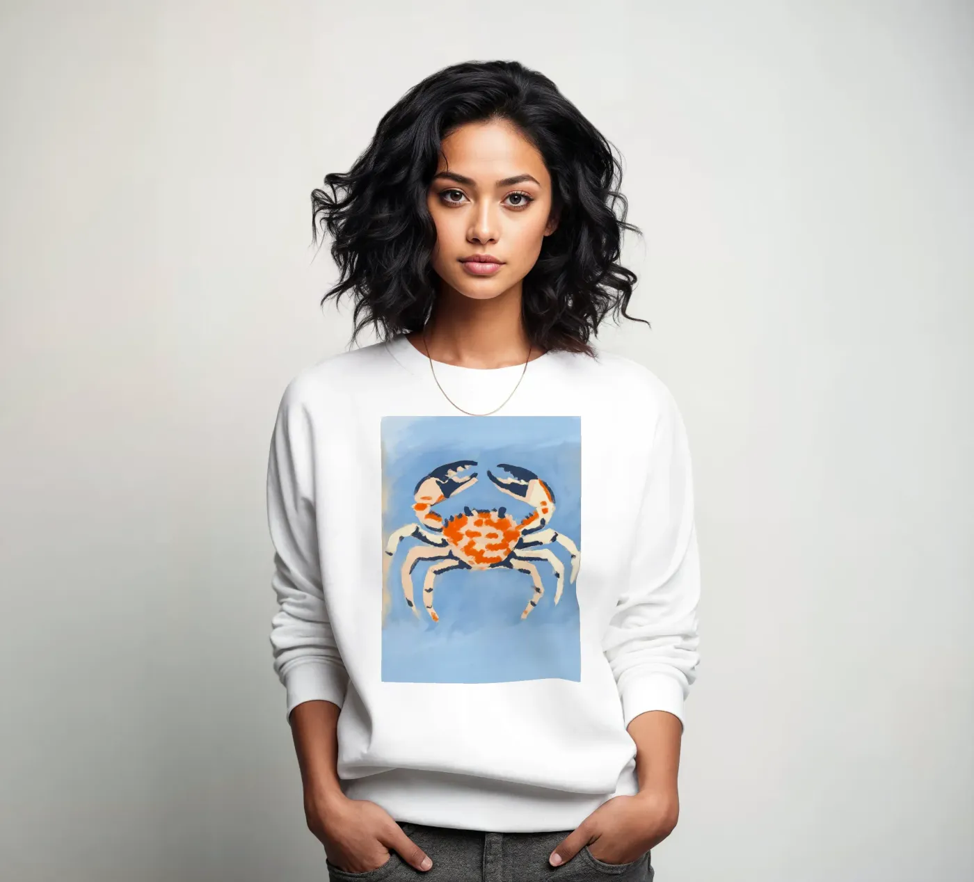 Ruby Crab sweatshirt van treechild