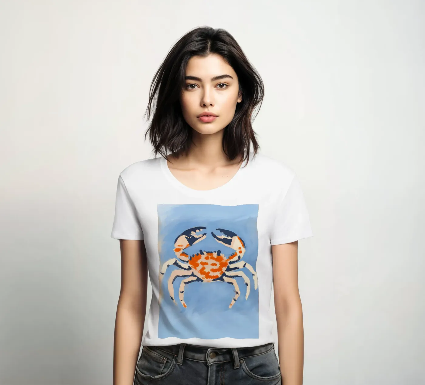 Ruby Crab t-shirt da donna da treechild