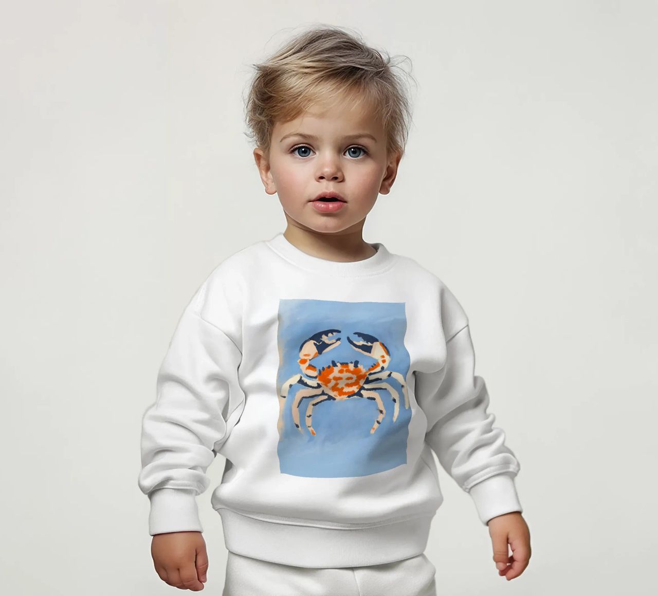 Ruby Crab sudadera de bebé de treechild