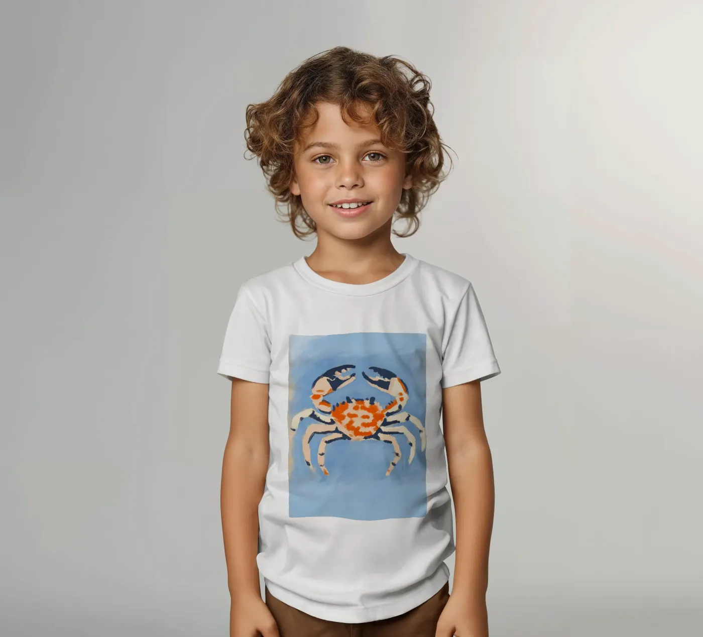 Ruby Crab kids t-shirt by treechild