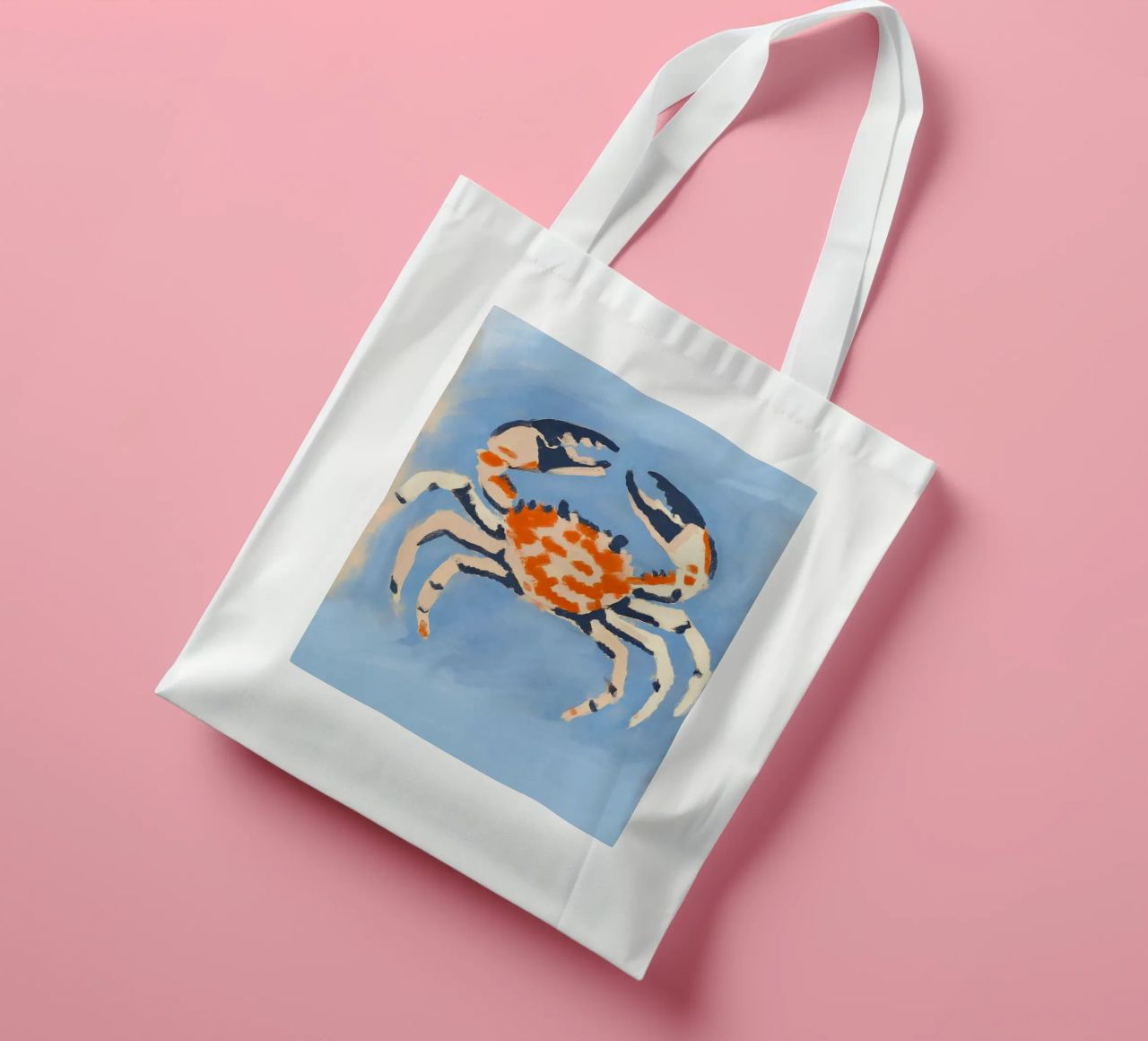 Ruby Crab Jutebeutel von treechild