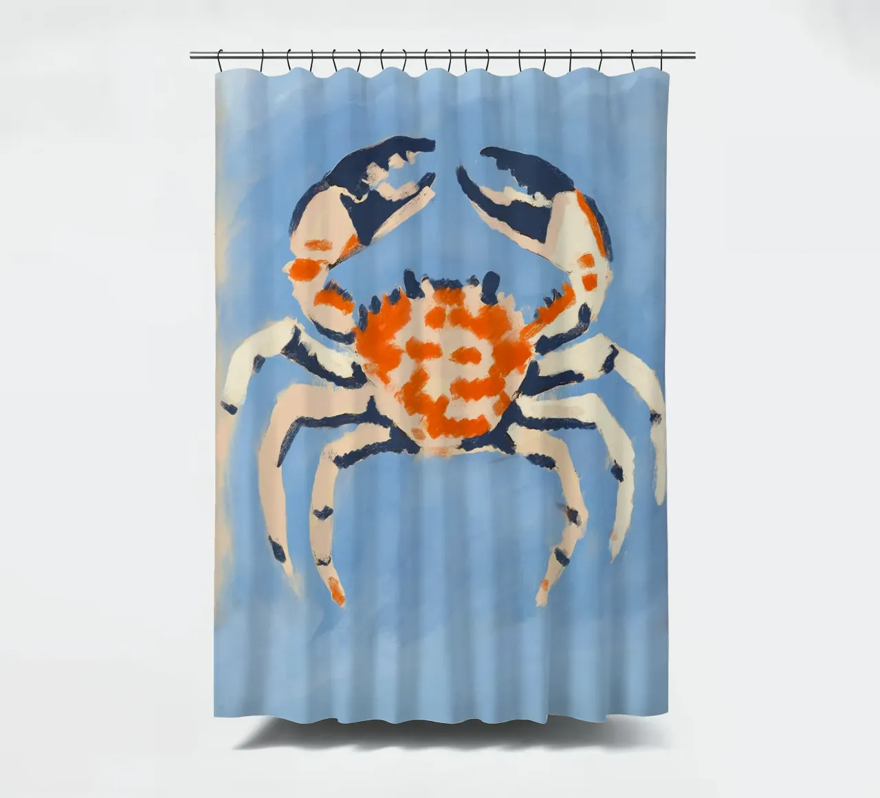 Ruby Crab Duschvorhang von treechild