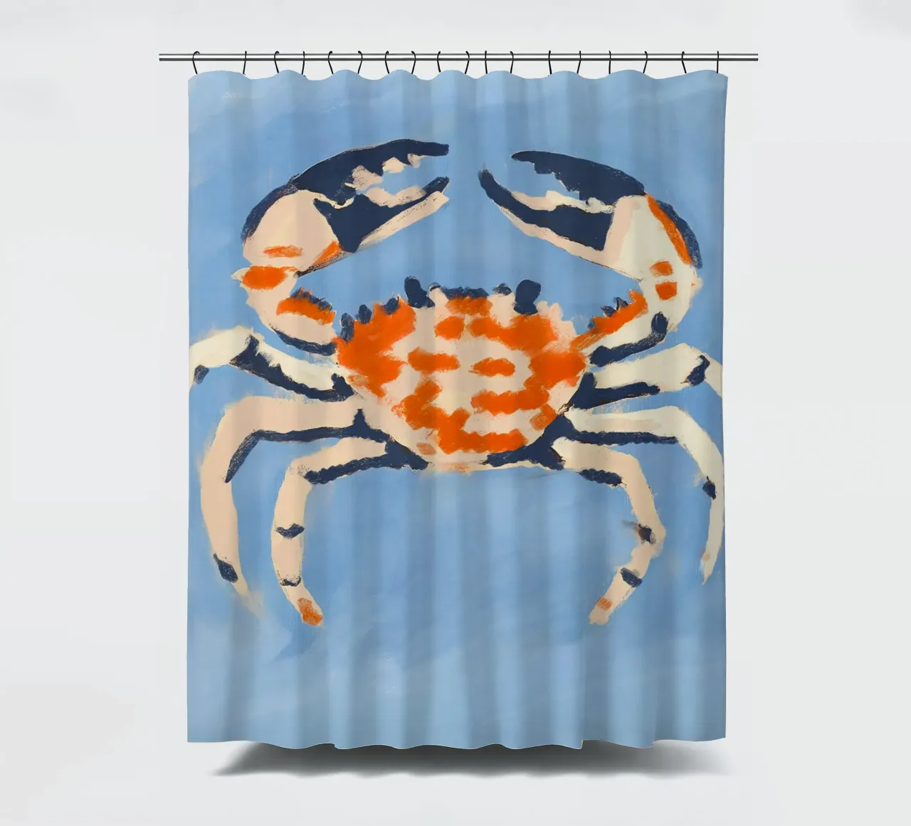 Ruby Crab Duschvorhang von treechild