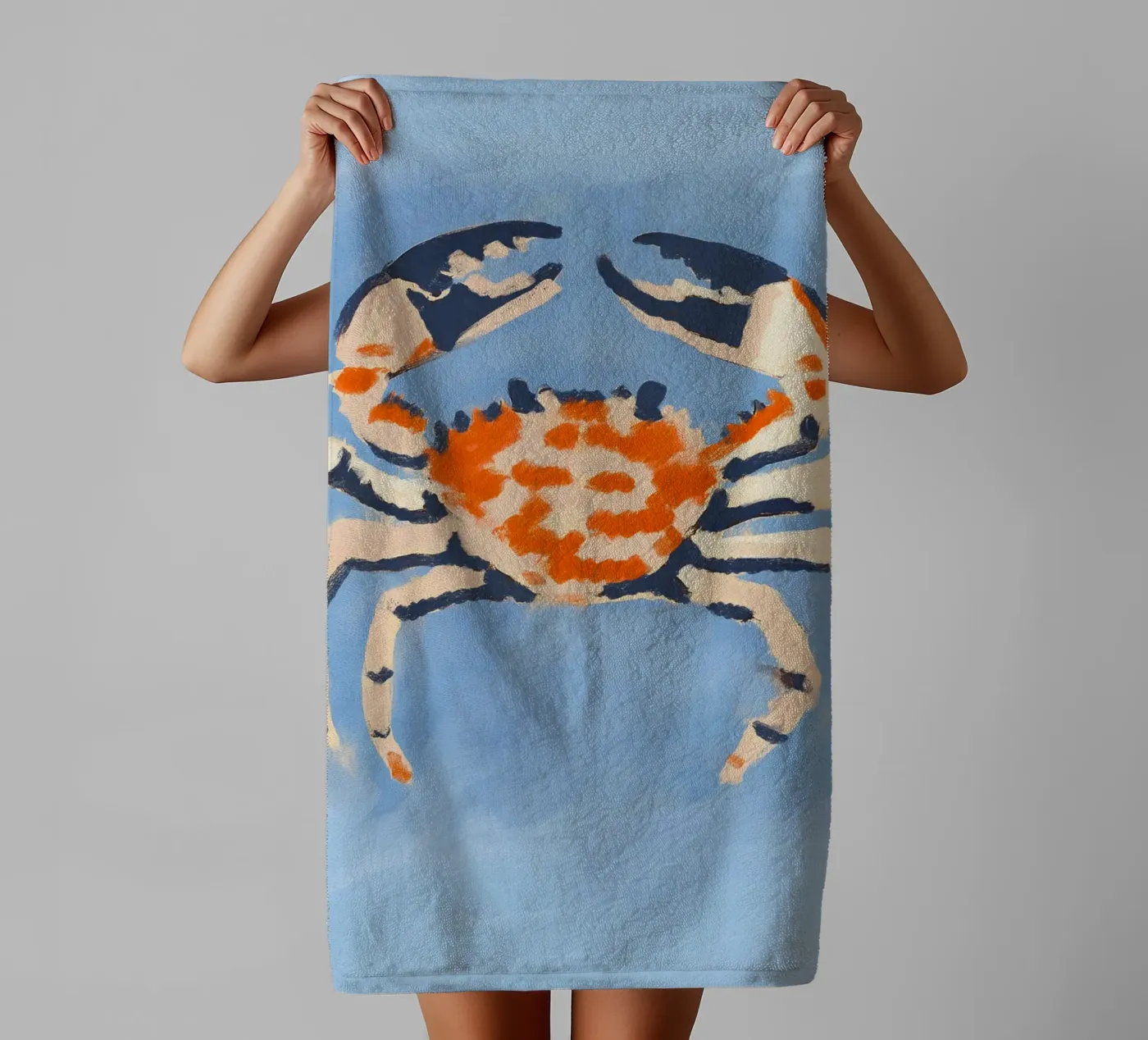 Ruby Crab Handtuch von treechild