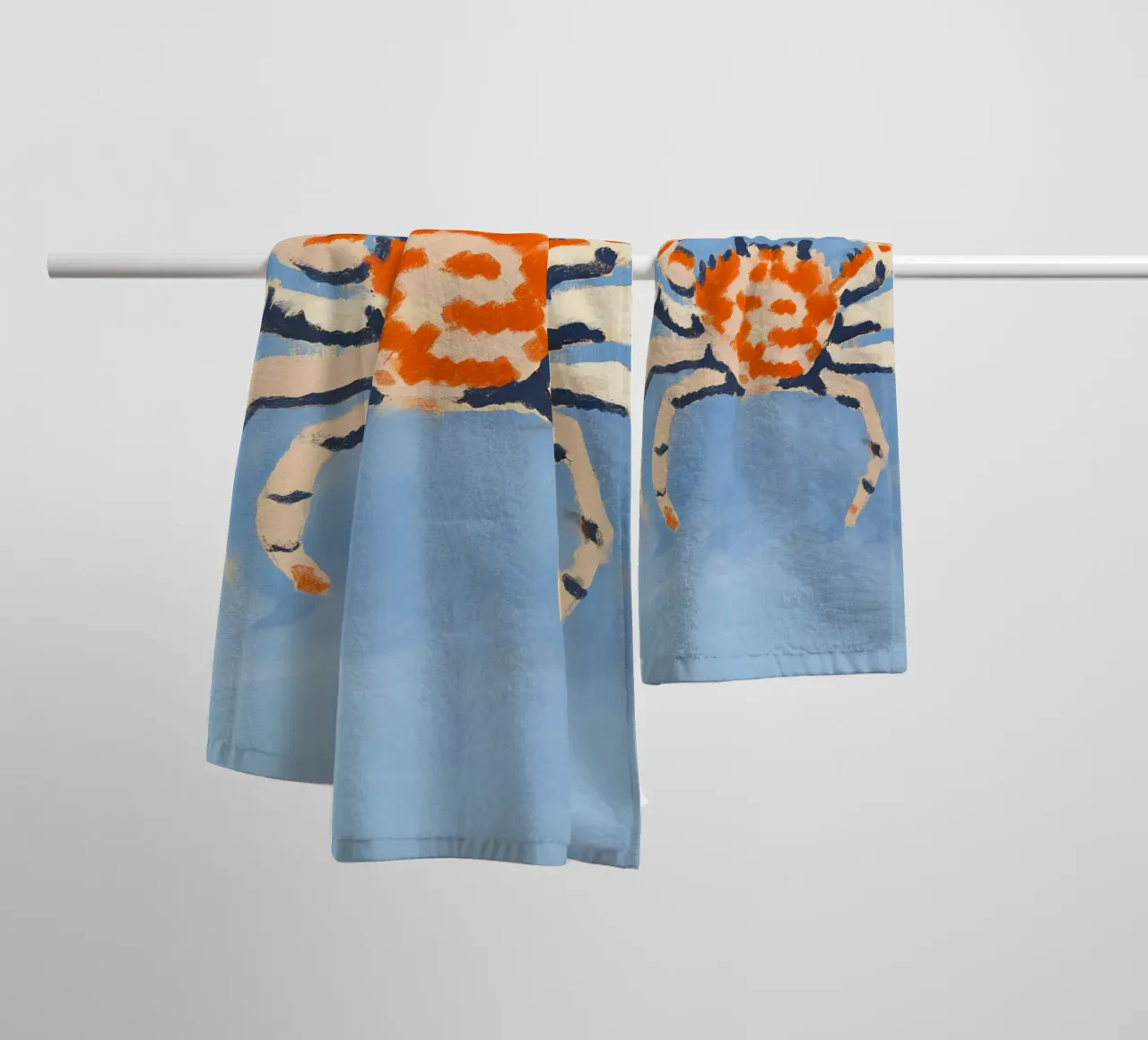 Ruby Crab towel by treechild