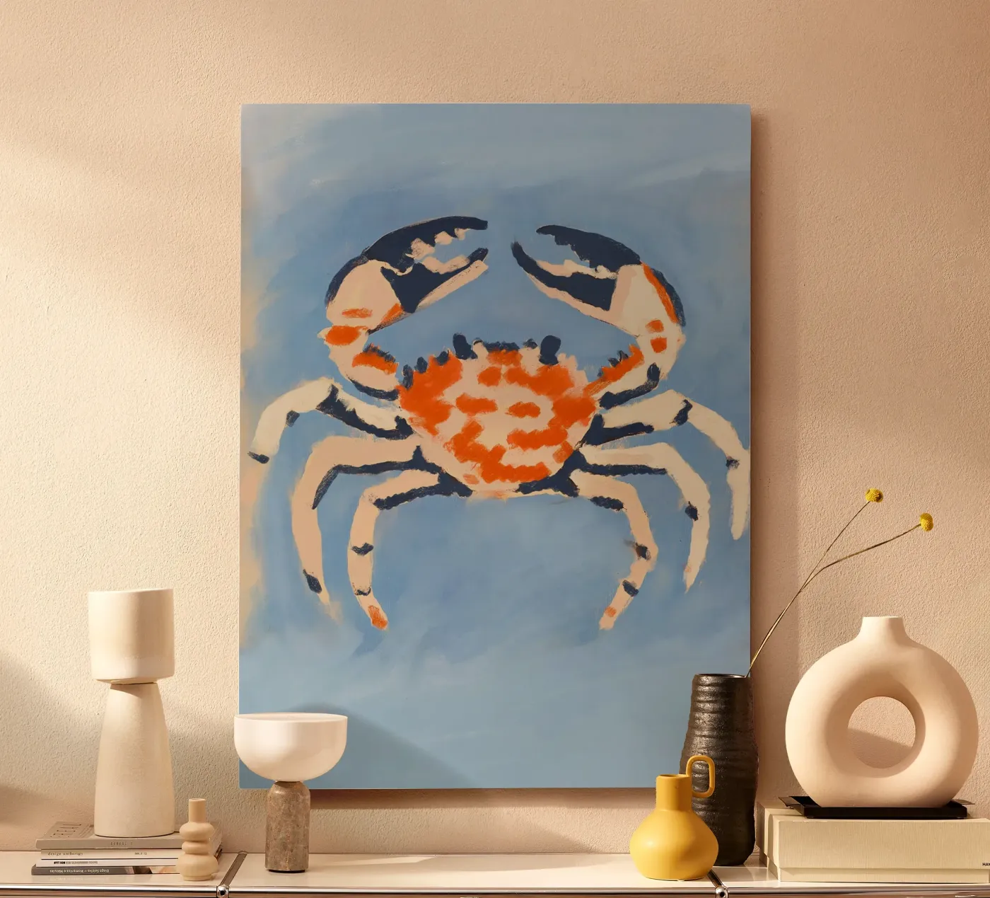 Ruby Crab Alu-Dibond von treechild