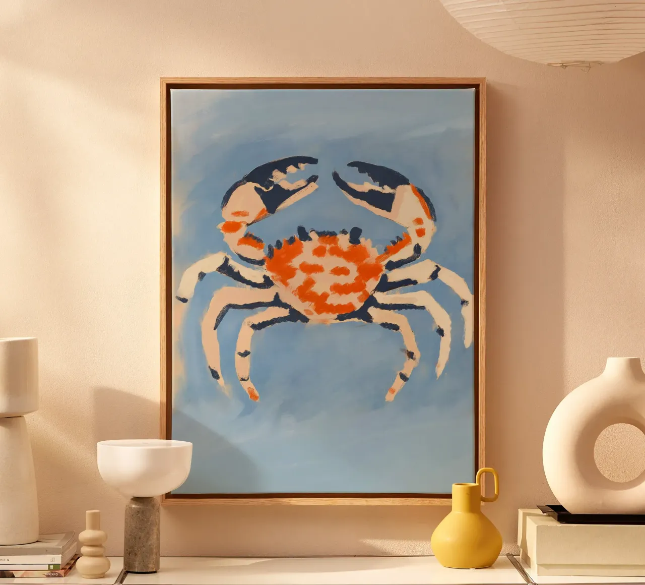 Ruby Crab Leinwand von treechild