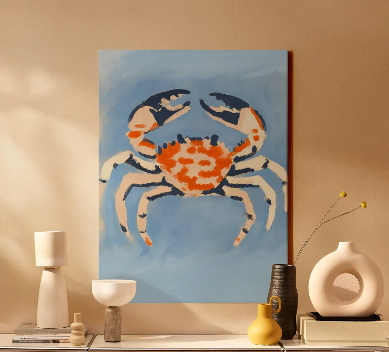 Ruby Crab Leinwand von treechild