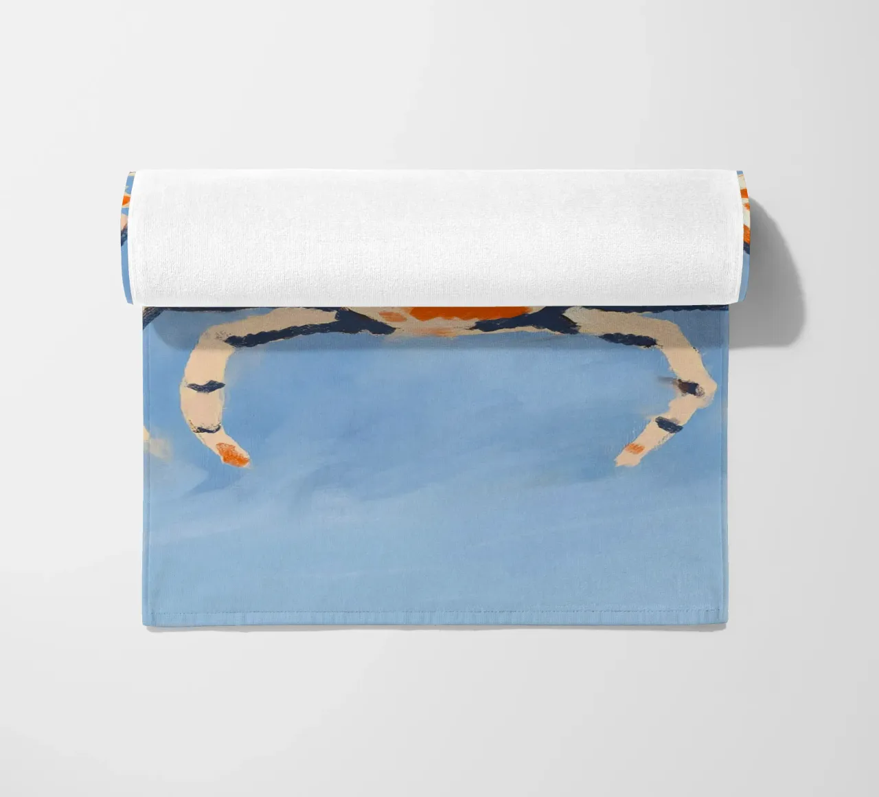 Ruby Crab Strandtuch von treechild