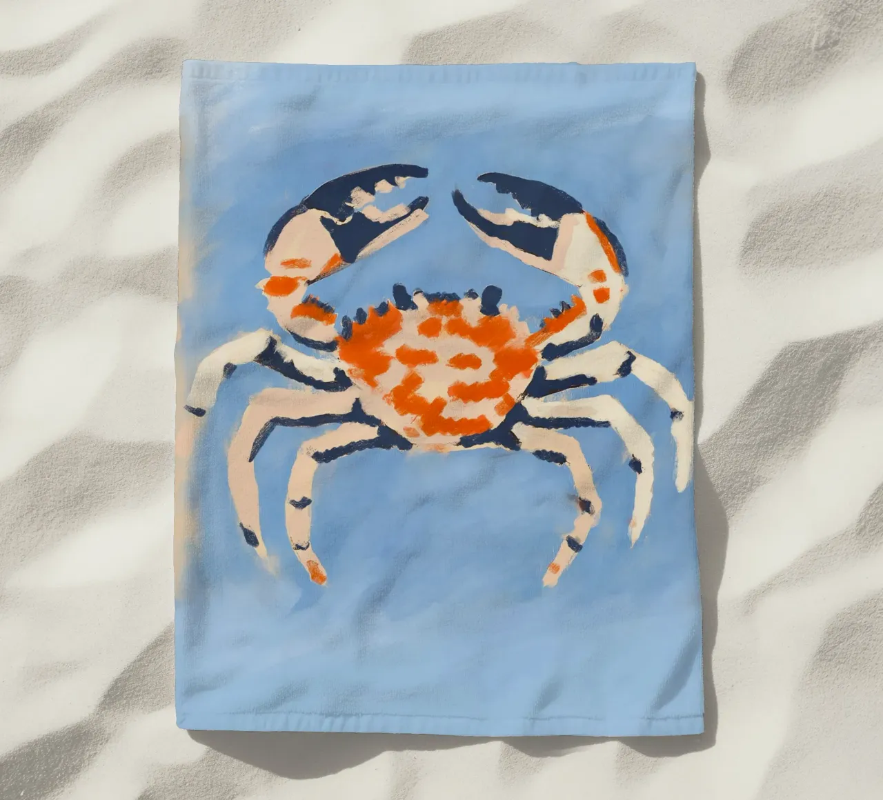 Ruby Crab Strandtuch von treechild