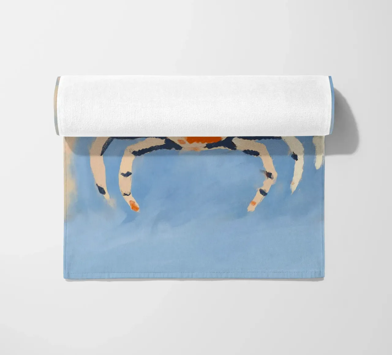 Ruby Crab Strandtuch von treechild