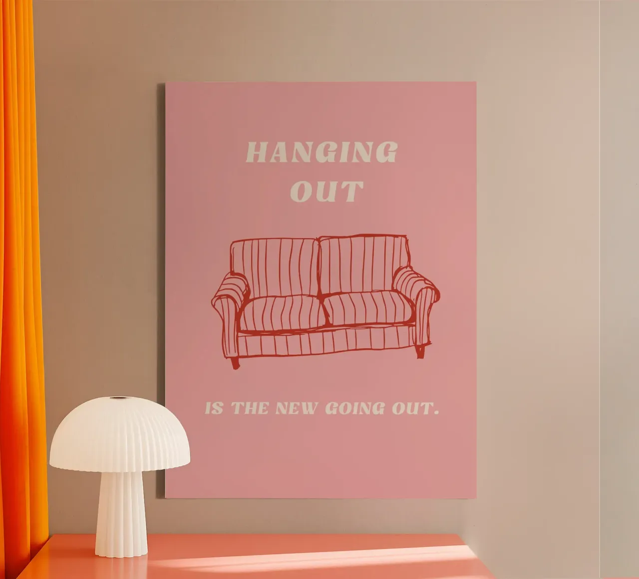 Hanging Out tela con Cornice a cassetta da treechild