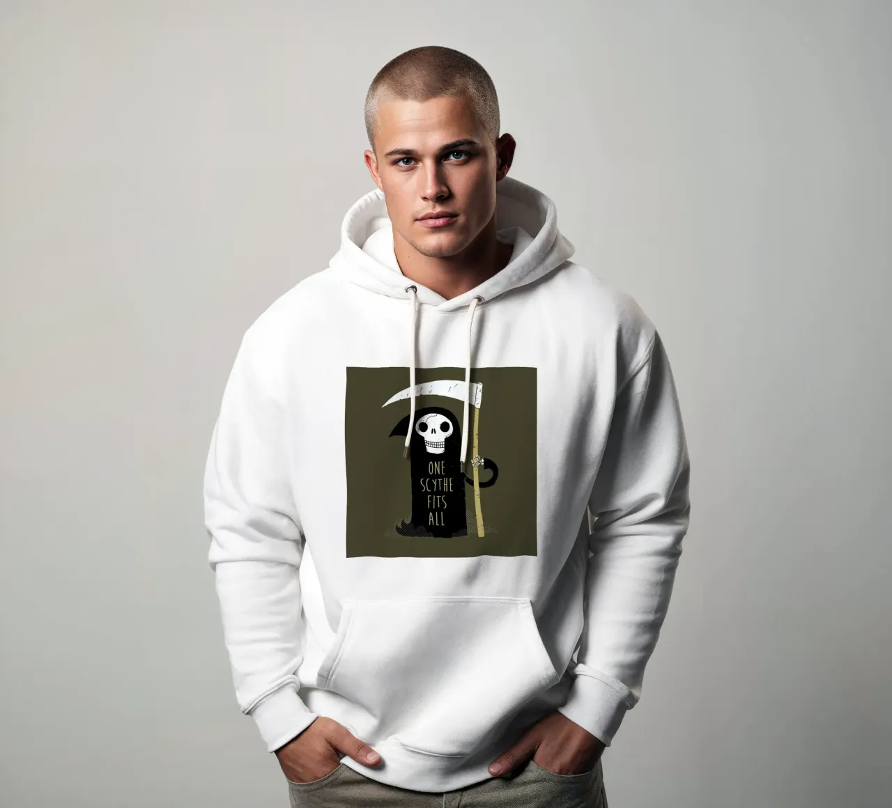 One Scythe Fits All felpa con cappuccio da DinoMike