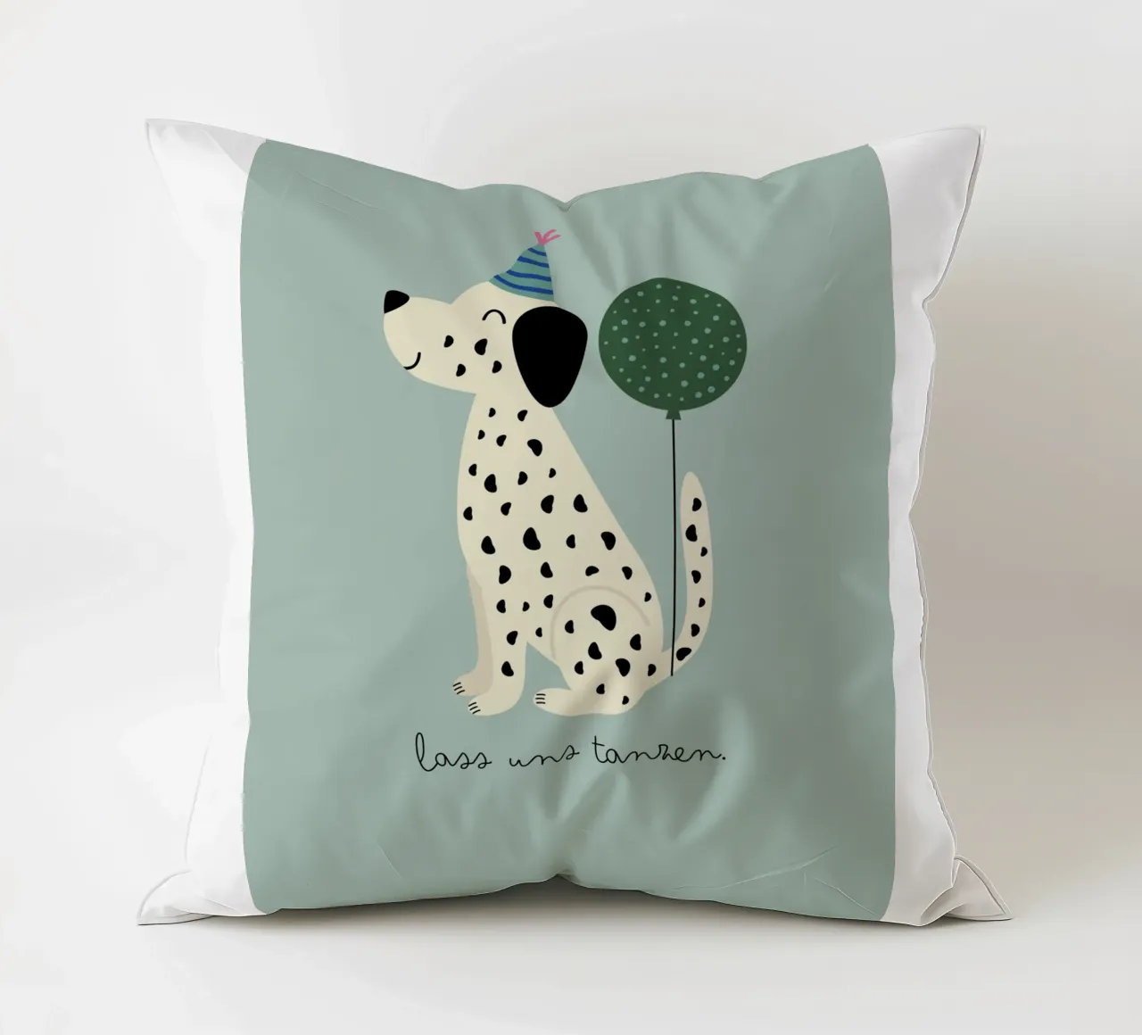 Camera dei bambini, animali, cane 'Let's dance' #colorful cuscino da Raum & Schön