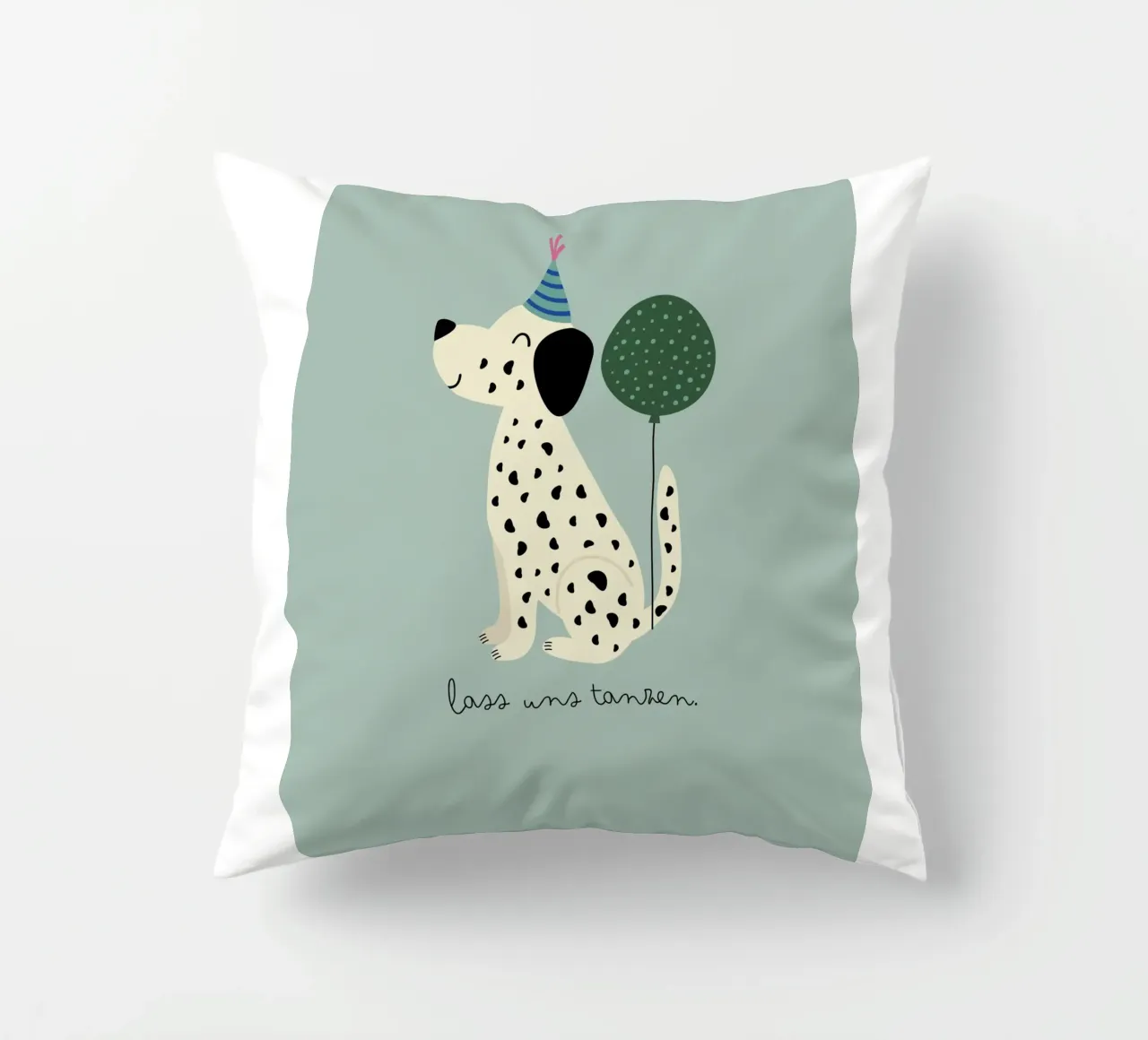 Camera dei bambini, animali, cane 'Let's dance' #colorful cuscino da Raum & Schön