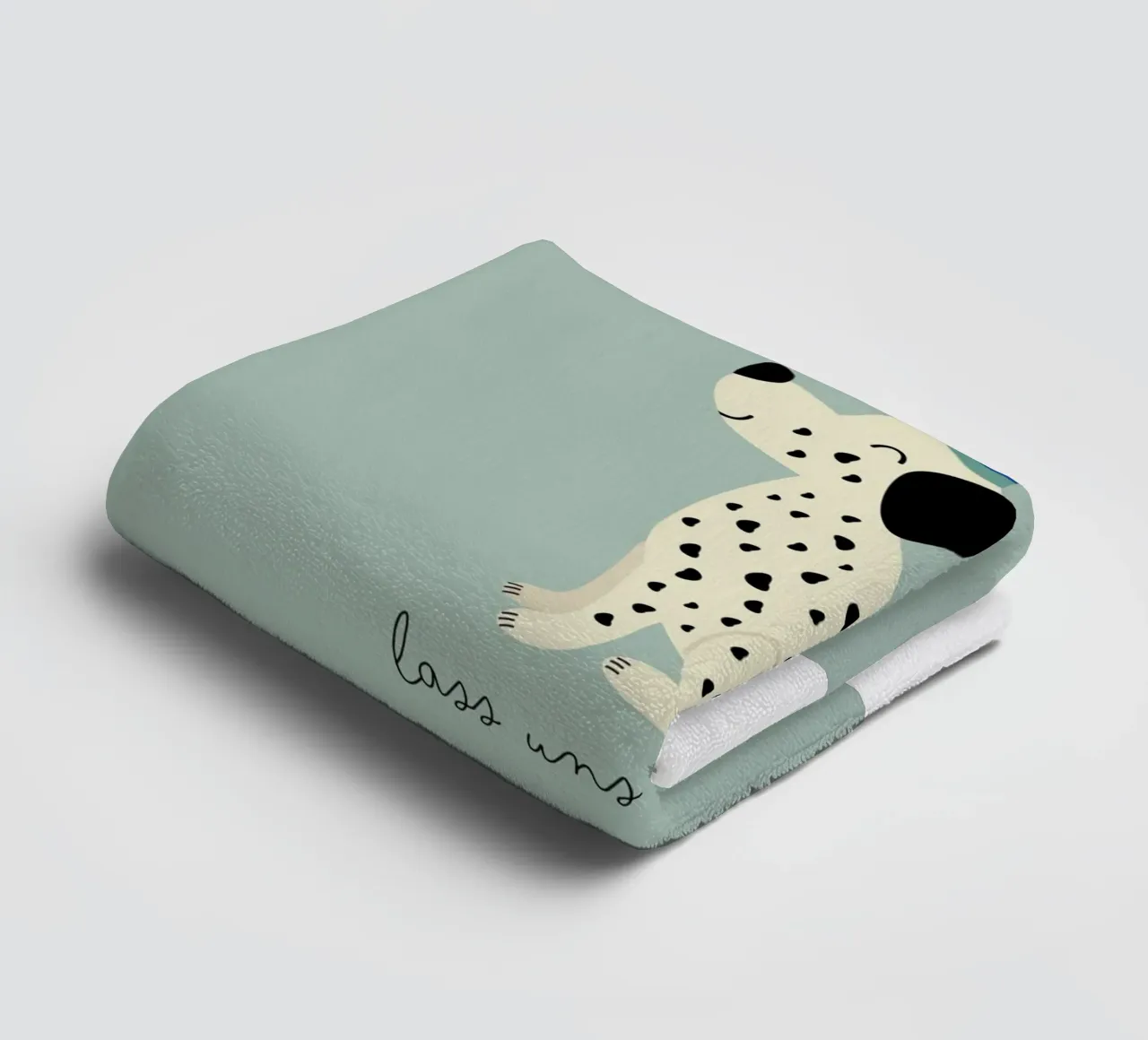 Camera dei bambini, animali, cane 'Let's dance' #colorful asciugamano da bagno da Raum & Schön