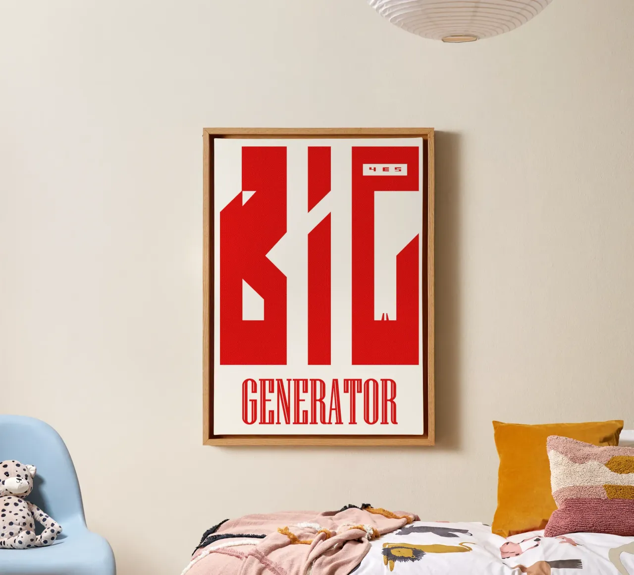 JA Grote Generator Rock Album Nu Trending canvas met Baklijst van Urban Life