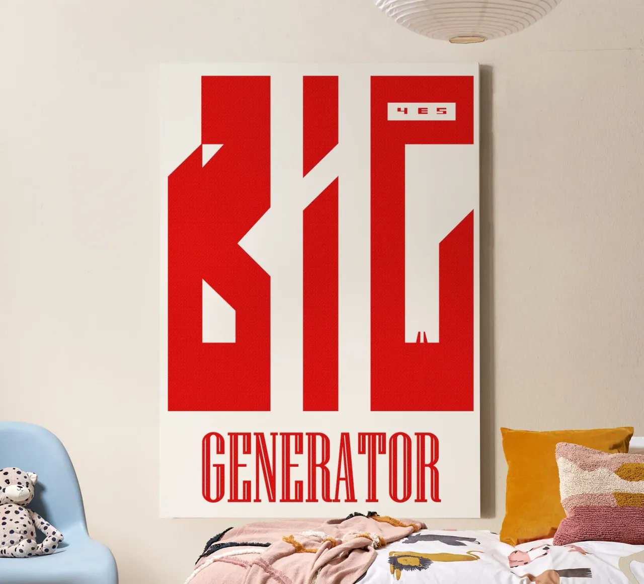JA Grote Generator Rock Album Nu Trending canvas met Baklijst van Urban Life