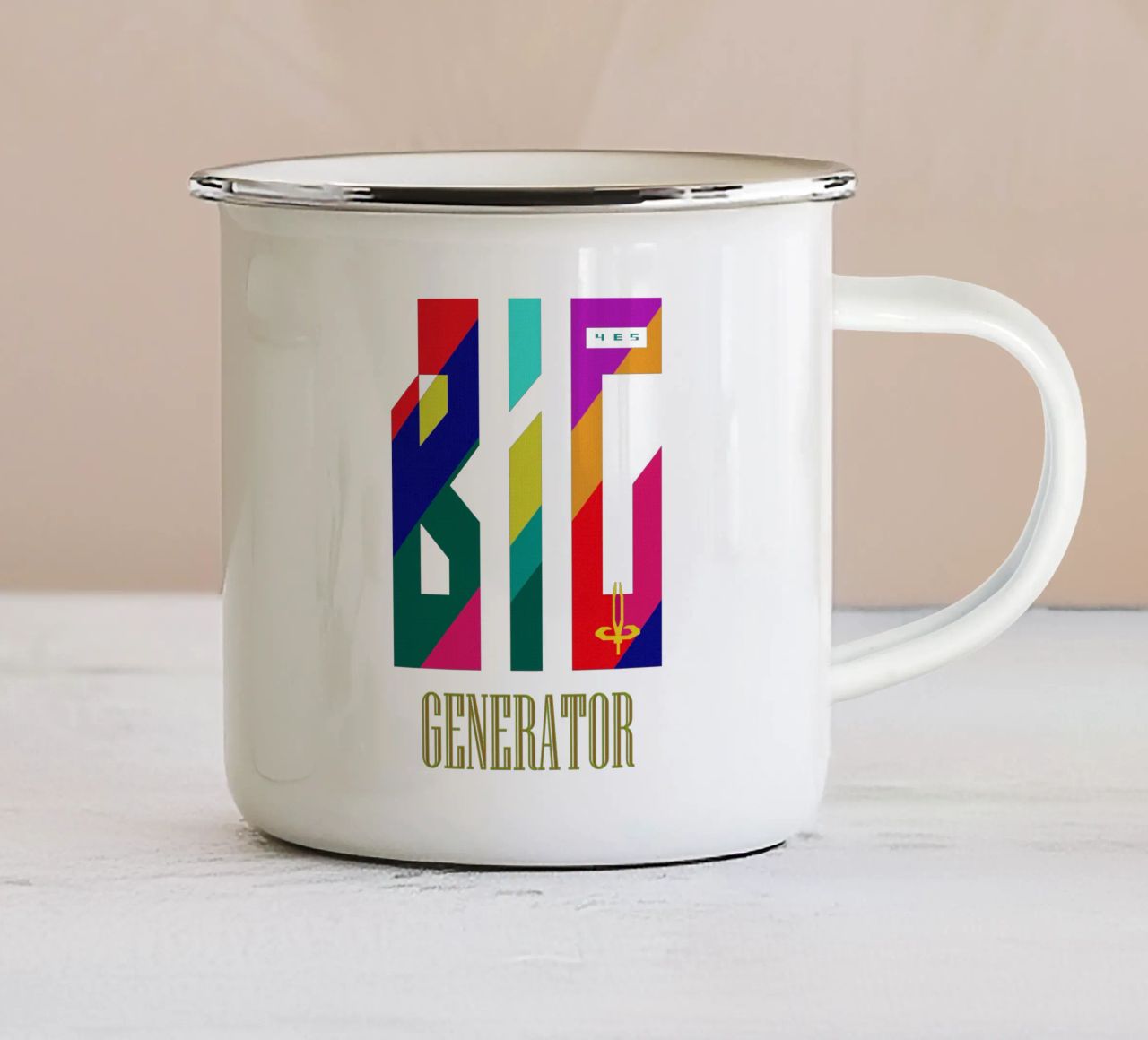 YES Big Generator Colorful Trending Now tazza in smalto da Urban Life