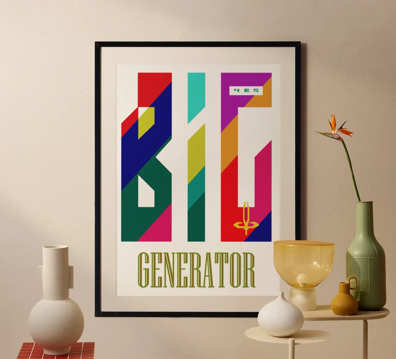 YES Big Generator Colorful Trending Now hahnemühle by Urban Life