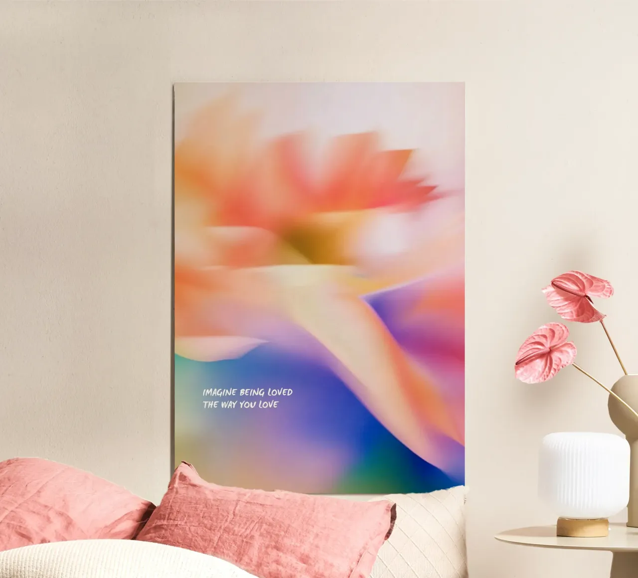 Imagine Being Loved poster da Ma Lo Creative Studio