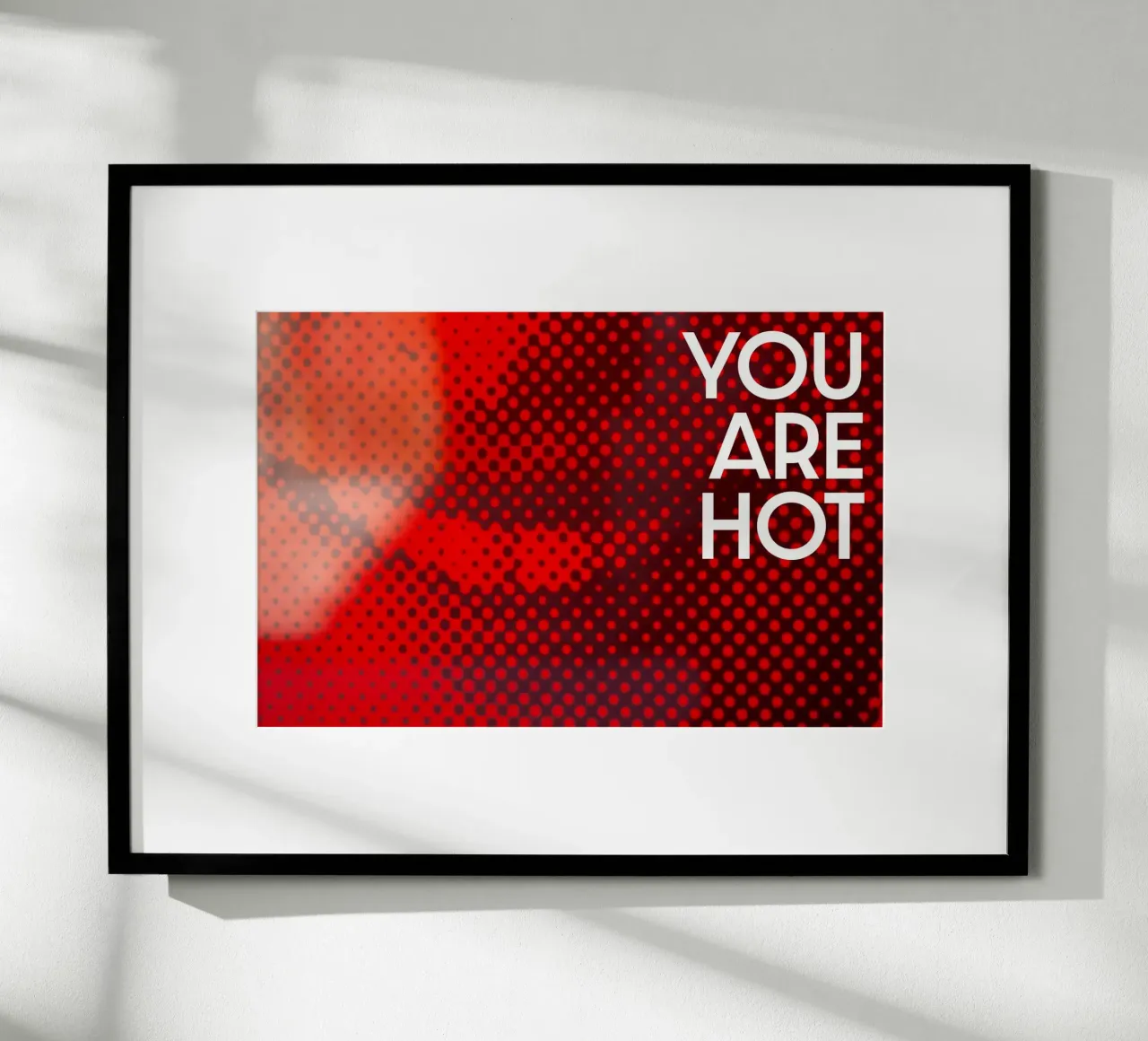 You are hot poster con telaio in plastica da Flo Klein