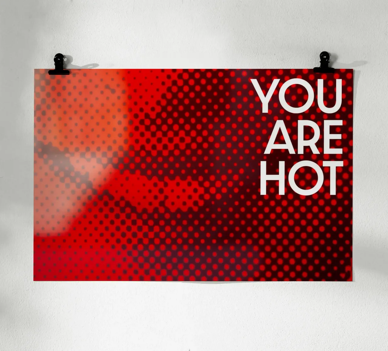 You are hot poster con telaio in plastica da Flo Klein