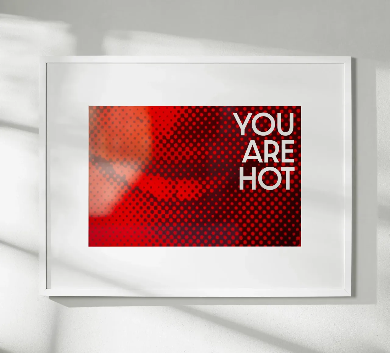 You are hot poster con telaio in plastica da Flo Klein