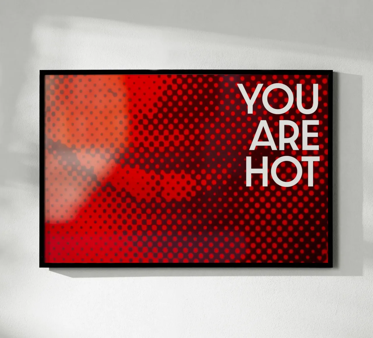 You are hot poster con telaio in plastica da Flo Klein