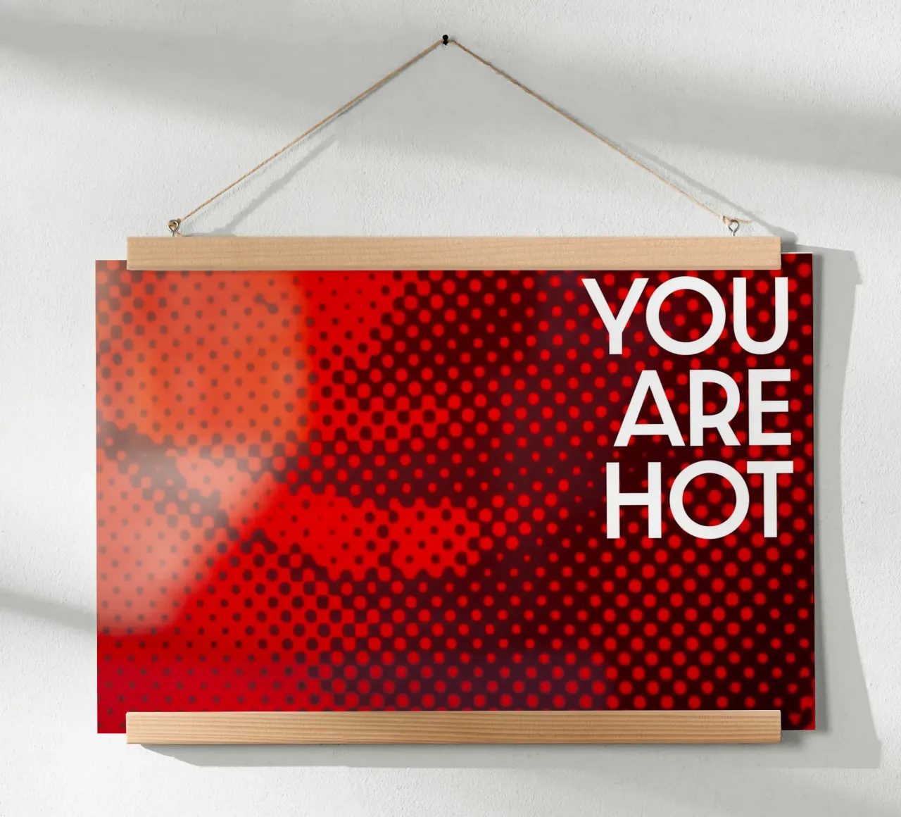 You are hot poster con telaio in plastica da Flo Klein