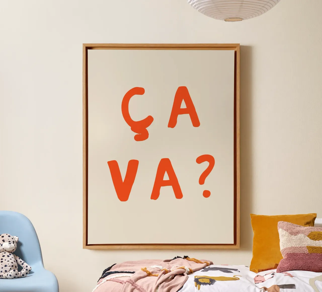 Ca Va ? tela con Cornice a cassetta da treechild