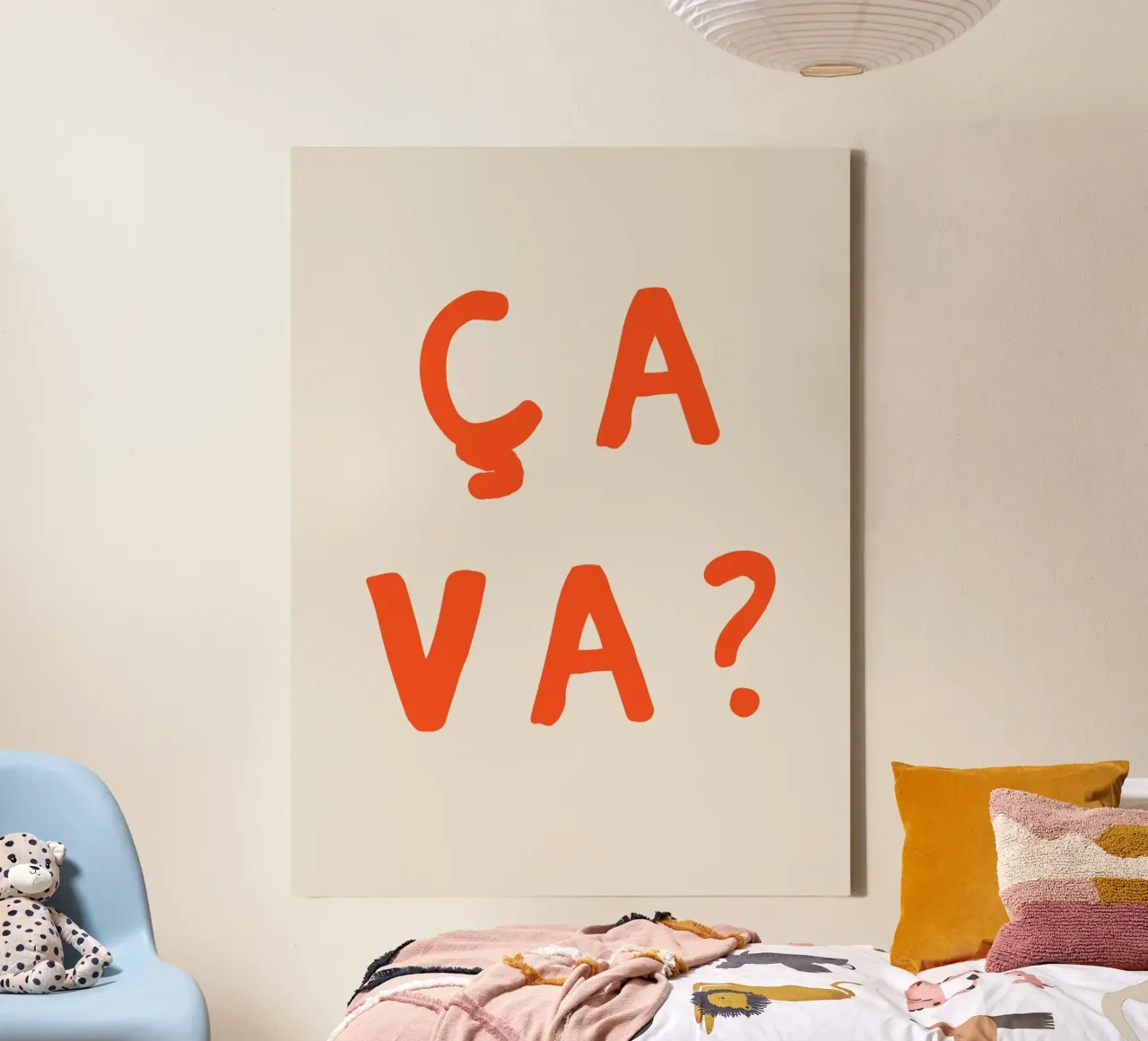 Ca Va ? tela con Cornice a cassetta da treechild
