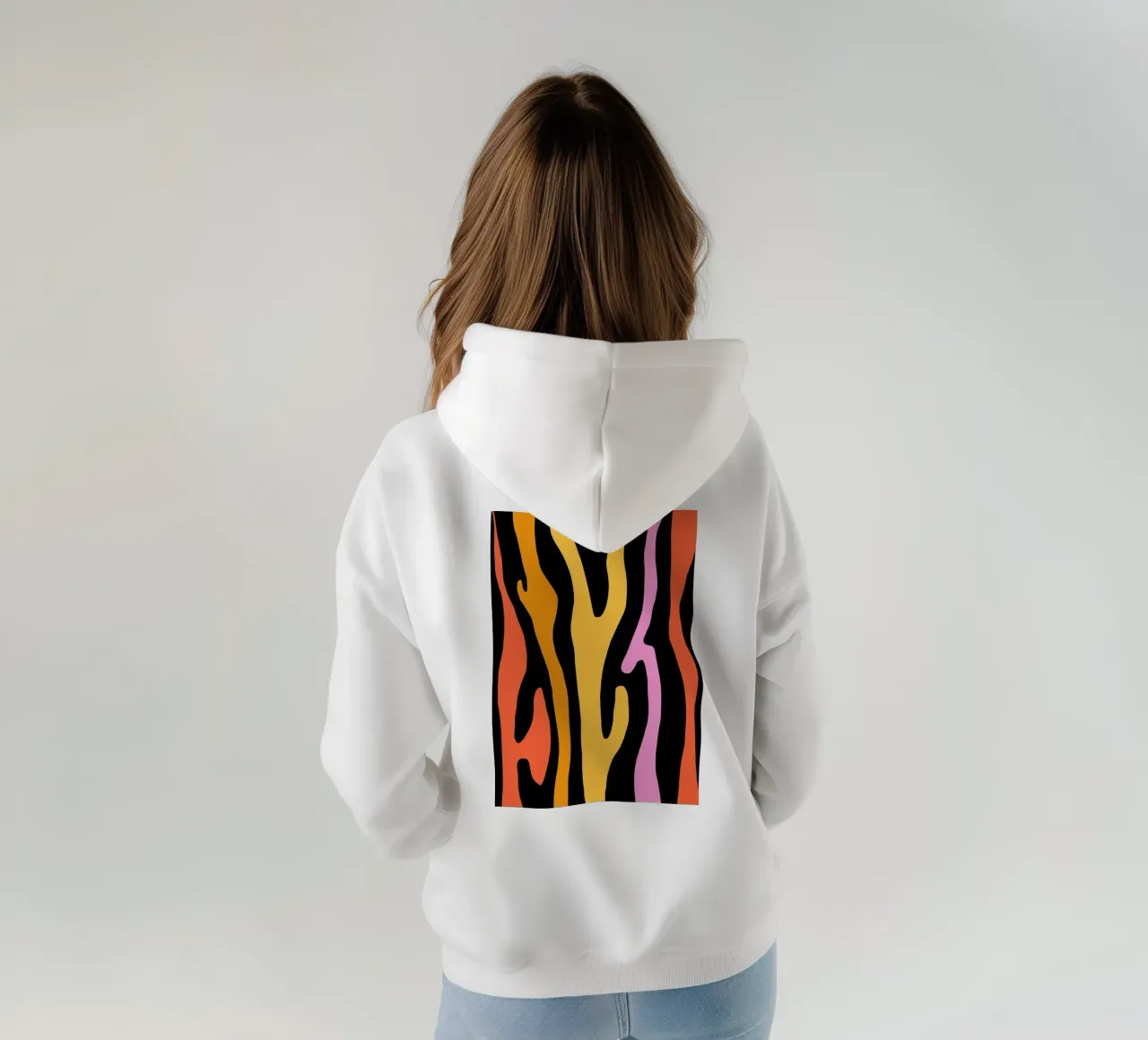 Groovy Zebra felpa con cappuccio da BAINAI