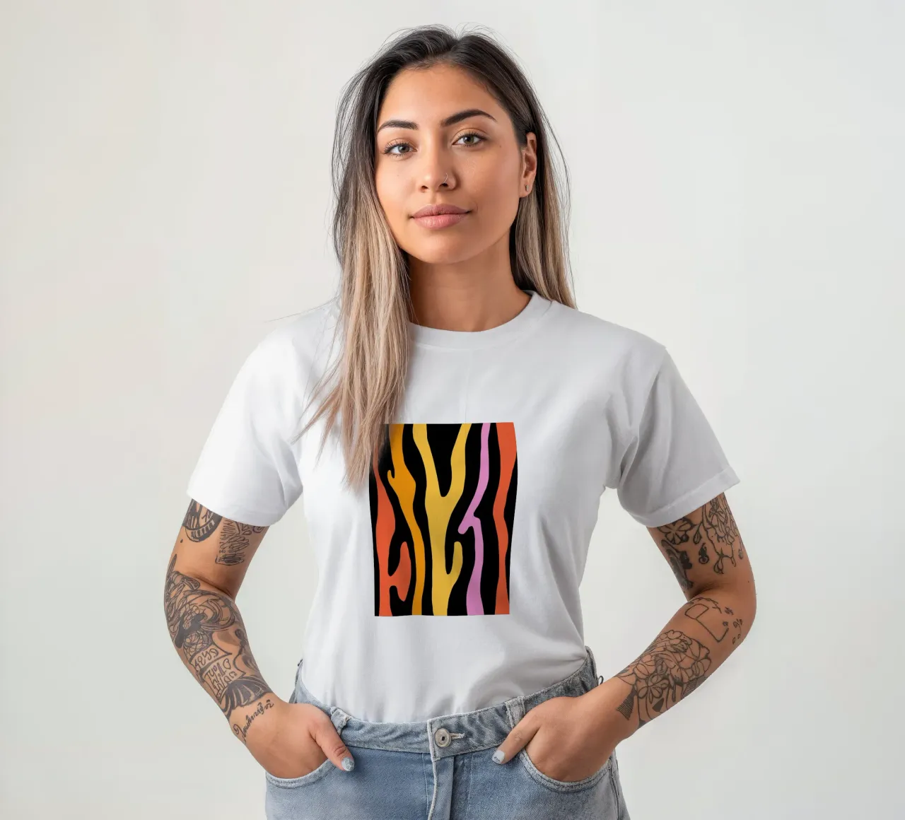 Groovy Zebra t-shirt da BAINAI