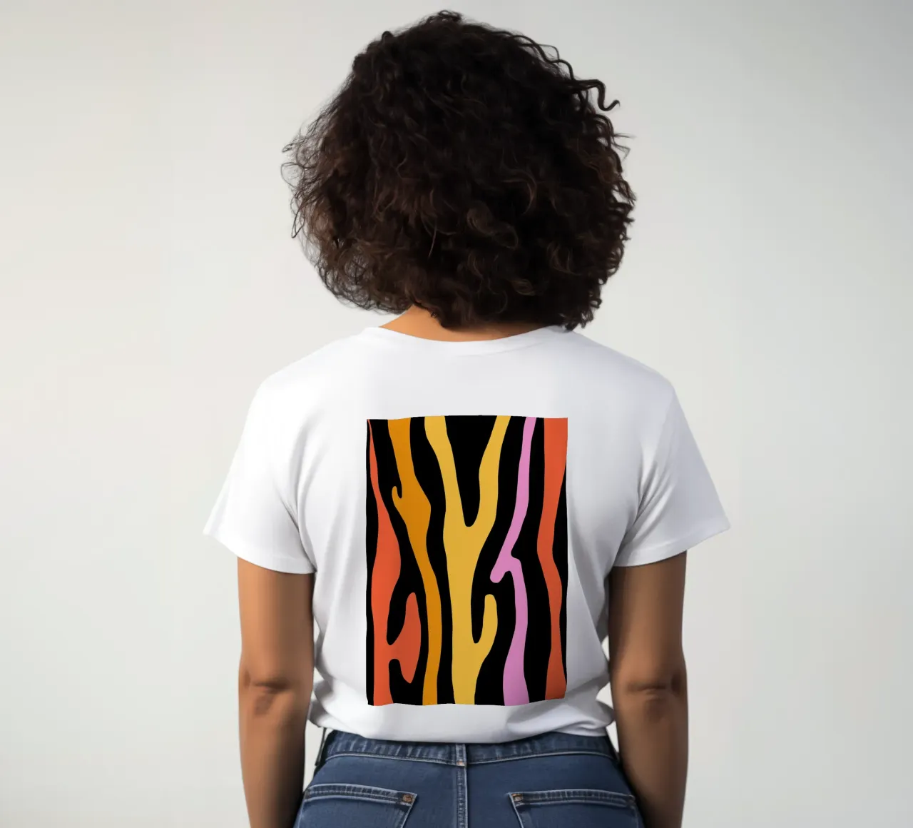Groovy Zebra t-shirt da donna da BAINAI