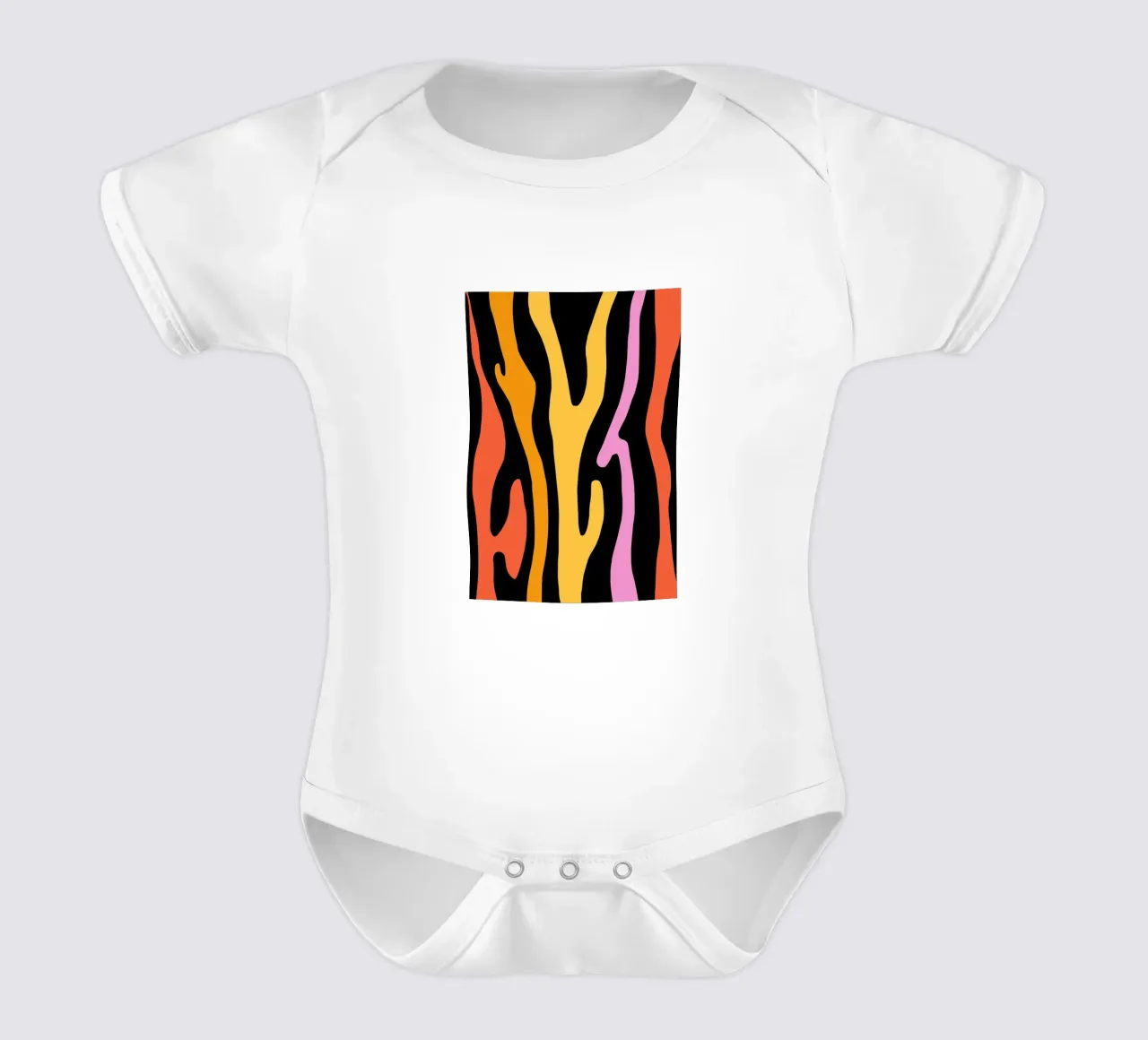 Groovy Zebra body neonato maniche corte da BAINAI
