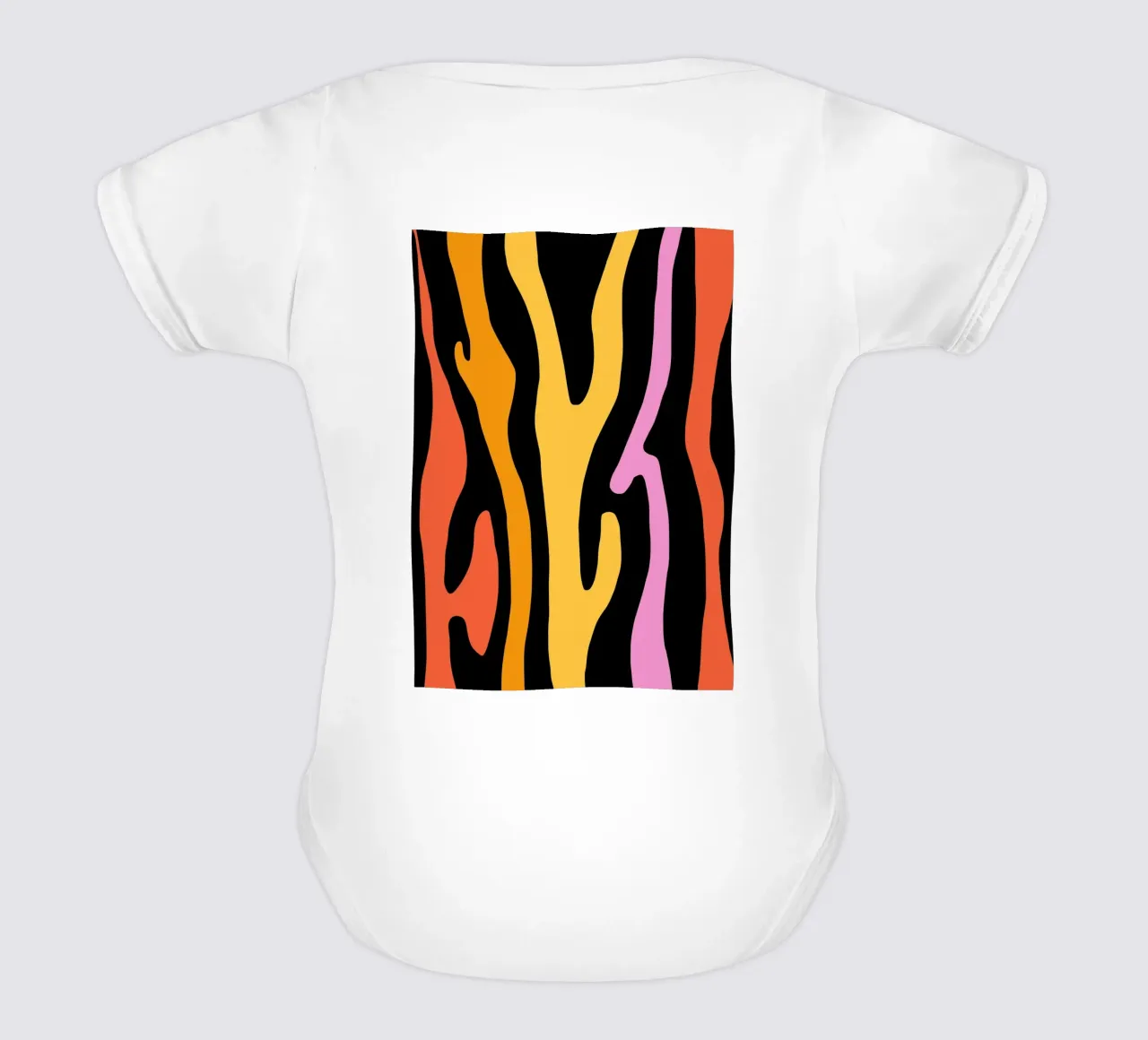 Groovy Zebra body neonato maniche corte da BAINAI