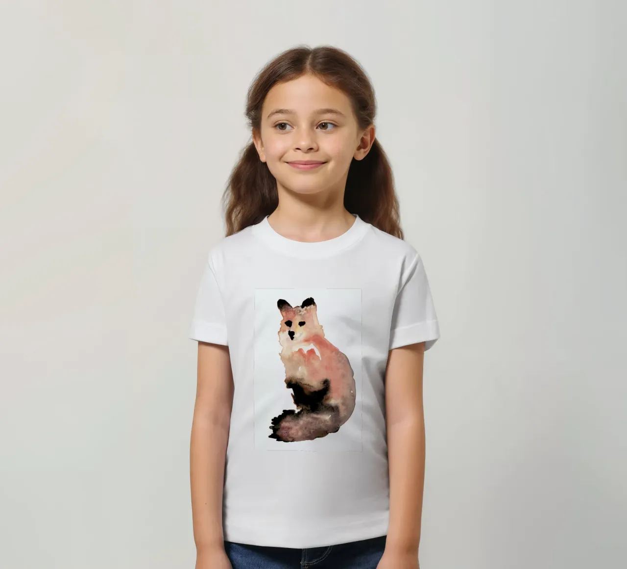 Fox kinder t-shirt van Farina Kuklinski
