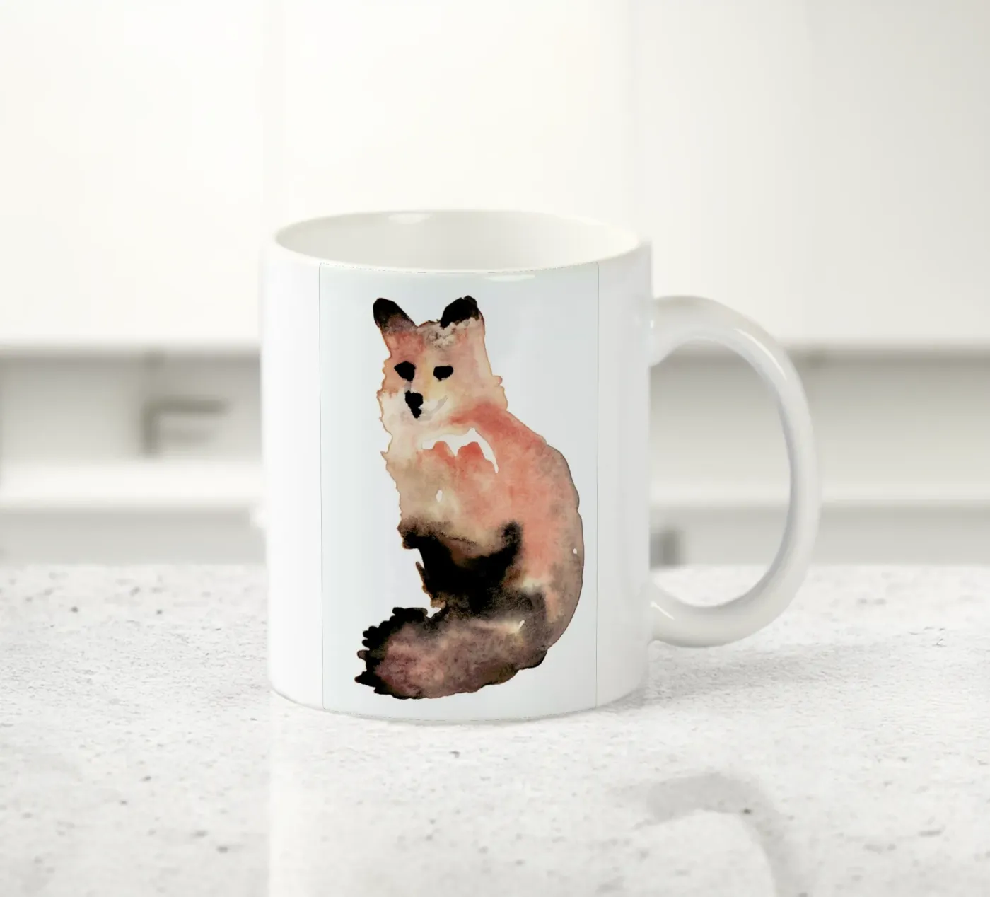 Fox ceramic mug by Farina Kuklinski