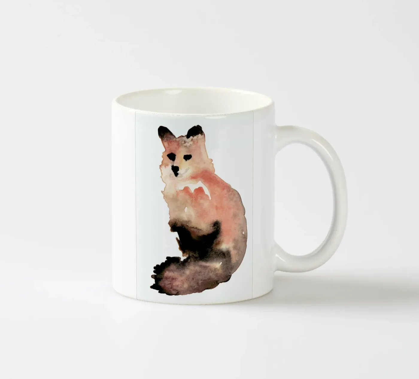 Fox ceramic mug by Farina Kuklinski