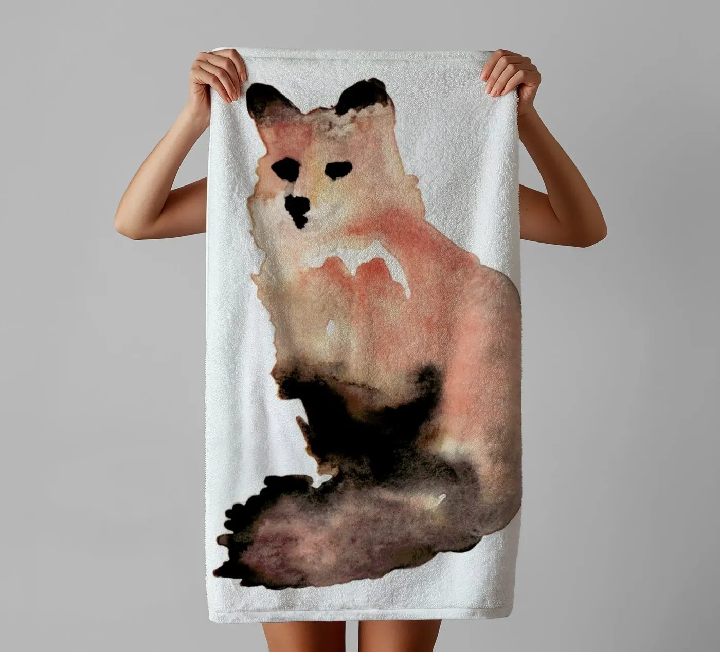 Fox towel by Farina Kuklinski