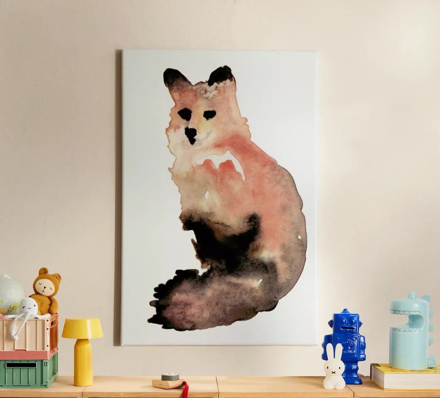Fox canvas van Farina Kuklinski